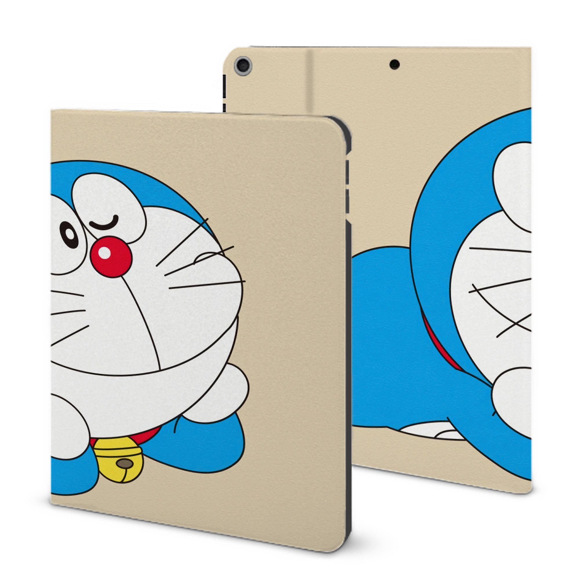 （画像用） ドラえもん Doraemon IPad ケース ブック型 PUレザー TPU 耐衝撃 軽量 薄型 ペン収納なし 全面保護 IPad 各モデル対応